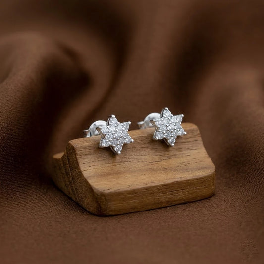 Starry Sparkle Silver Earring