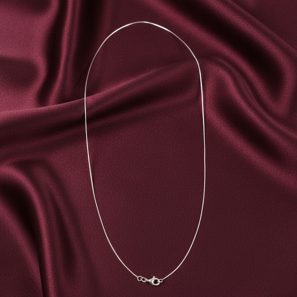 Sterling Silver Plain Chain for Women