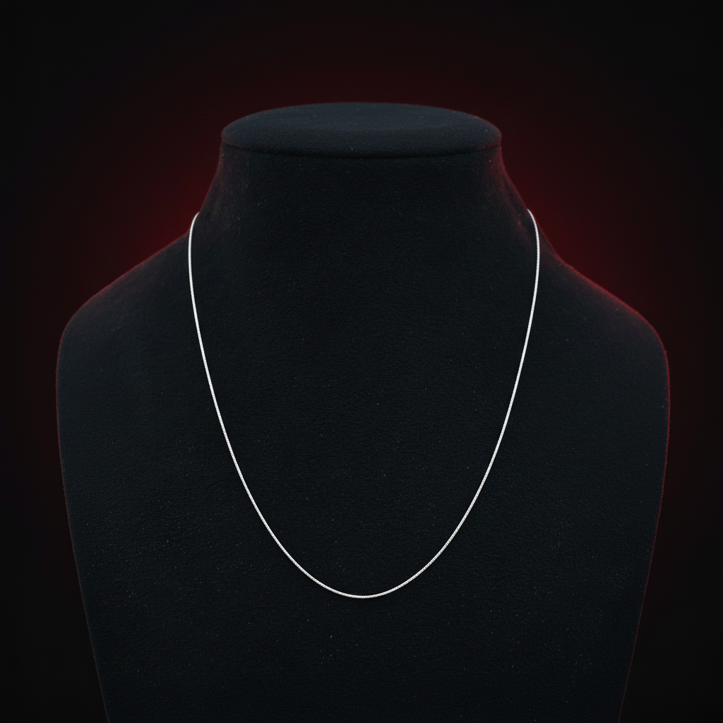 Sterling Silver Plain Chain for Women