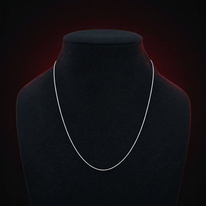 Sterling Silver Plain Chain for Women