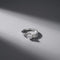 Sterling Silver Twist Pavé Solitaire Engagement Ring