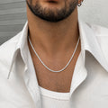 Sterling SIlver Simple Design Chain Pendant for Boys
