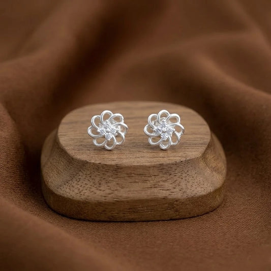 Sterling Silver Blossom Earring