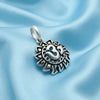Sterling Silver Center Om Surya Design Pendant