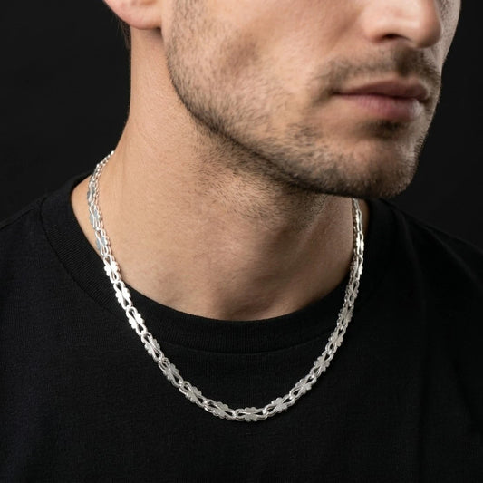 Sterling Silver Chain Pendant For Men's