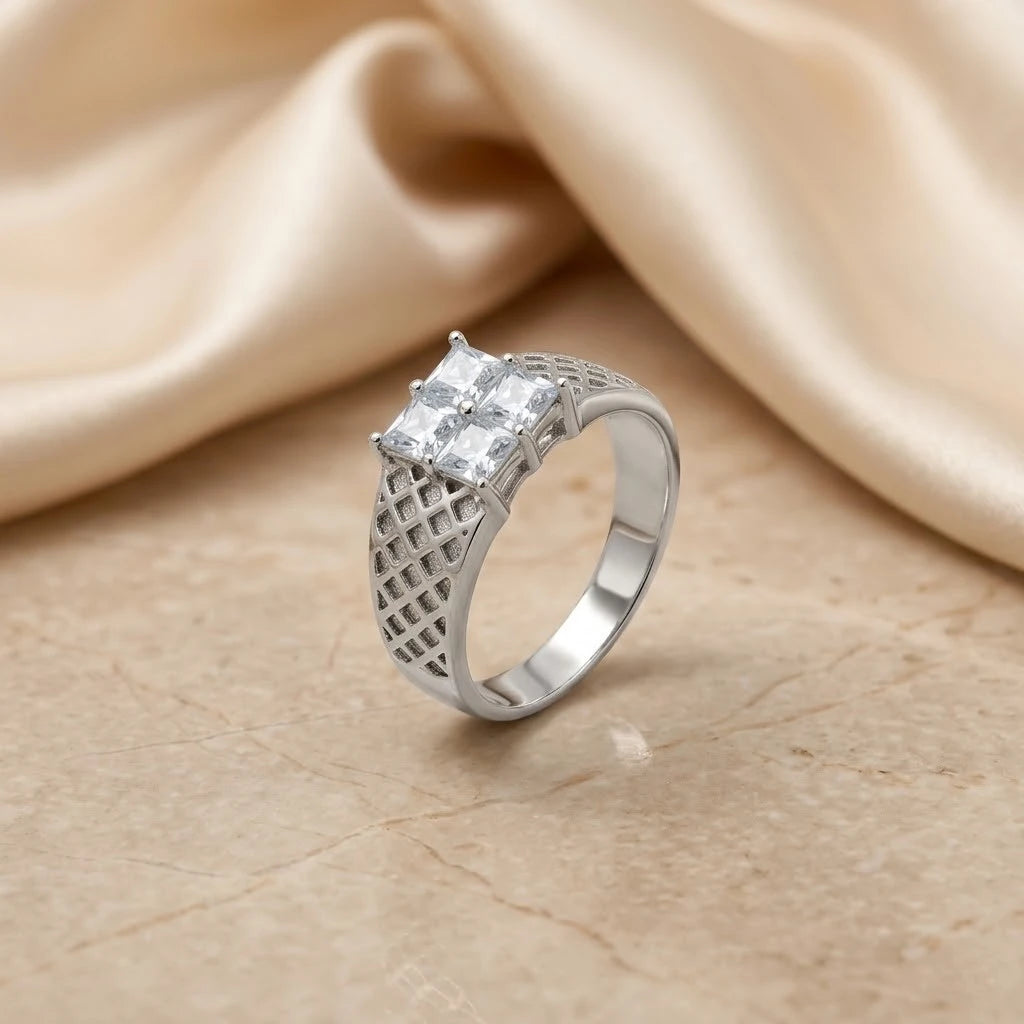 Sterling Silver Cubic Zirconia Ring