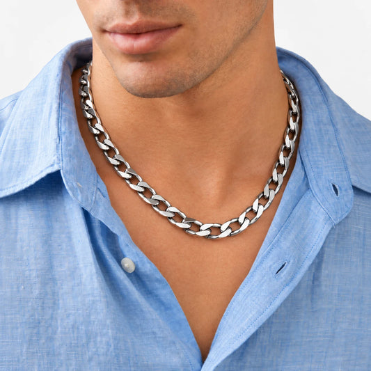 Sterling Silver Curb Chain For Boys
