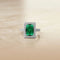Sterling Silver Emerald Ring For Women and Girls