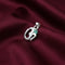 Sterling Silver Green Om Pendant