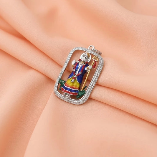 Sterling Silver Indian Goddess Pendant