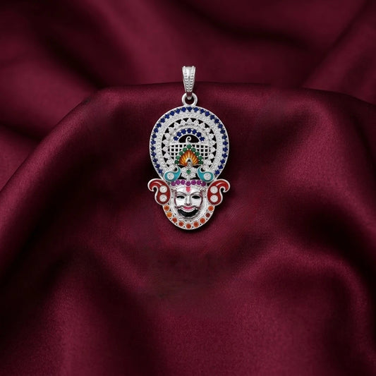 Sterling Silver Khatu Shyamji Pendant