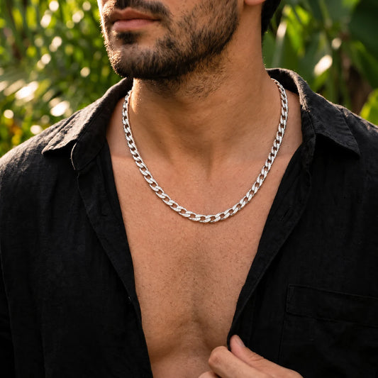 Sterling Silver Link Chain For Boys

