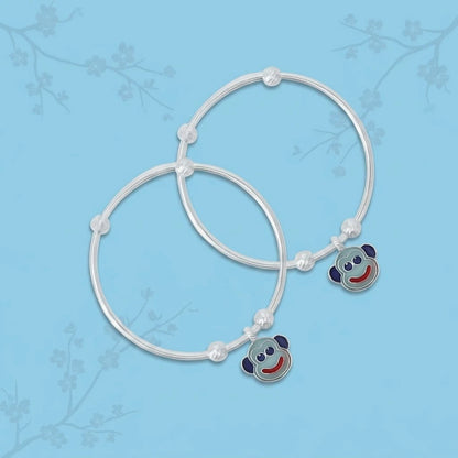 Sterling Silver Monkey Design Kada