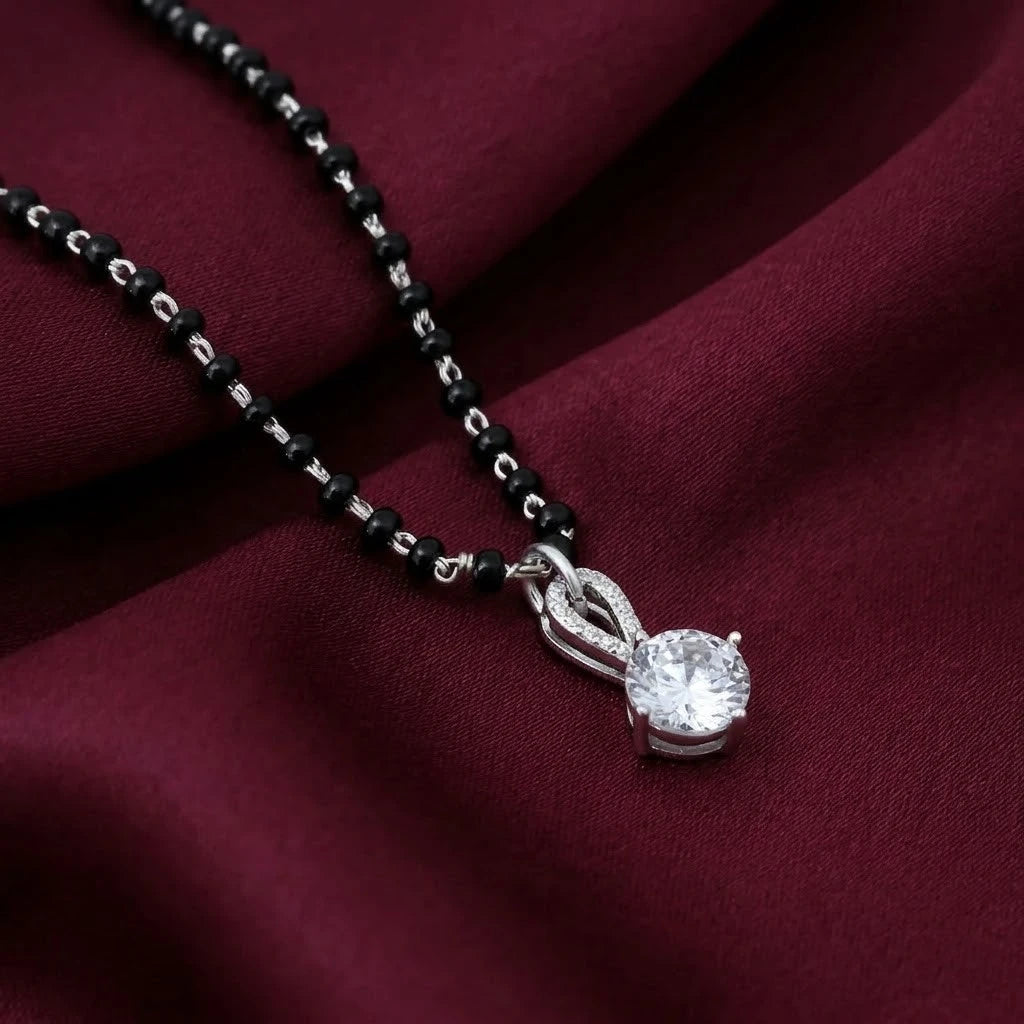 Sterling Silver "Mystical Magic" Round Cut CZ Pendant for Her