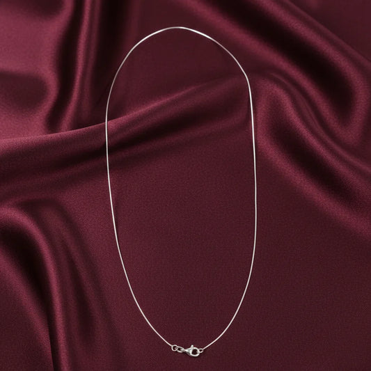 Sterling Silver Plain Chain for Women
