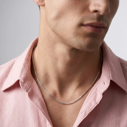 Sterling Silver Simple Looking Chain for Boys