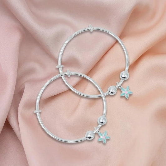 Sterling Silver Star Fish Design Kada for Boys