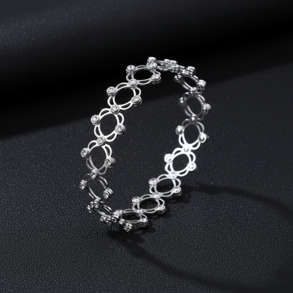 Sterling Silver Two in One Ring Cum Kada