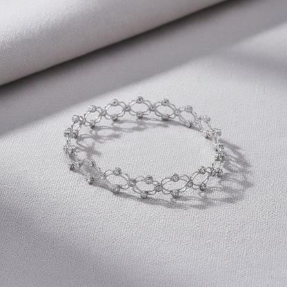 Sterling Silver Two in One Ring Cum Kada