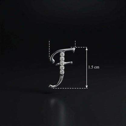 Stylish Alphabet Silver Pendant Necklace