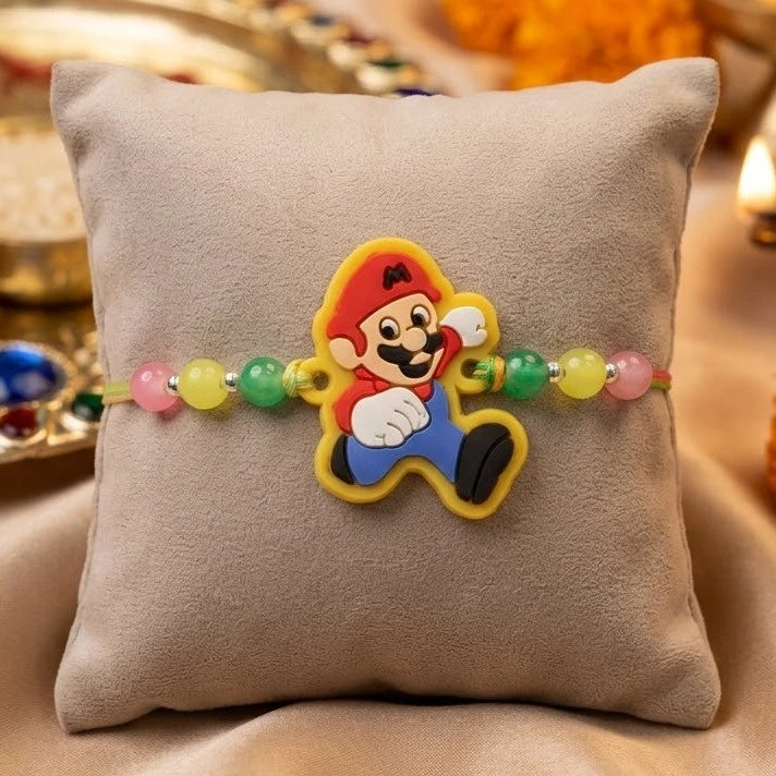 Super Mario Kids Silver Rakhi