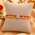 Swastik Charm Rakhi in Silver (combo)