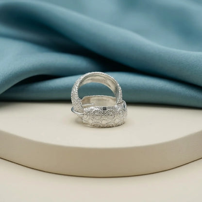 Traditional Engraved Silver Bali for Men Classic
