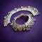 Traditional Silver Colorful Beaded Payal for Women