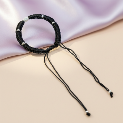 Traditional Silver Dhaga Anklet