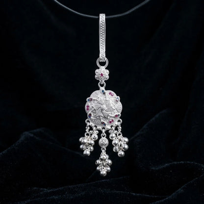 Traditional Silver Floral Chabi Chhalla