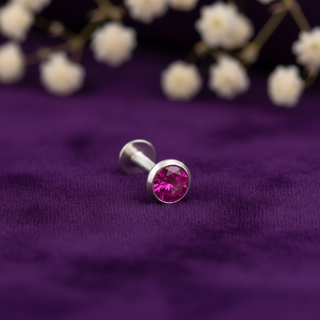 Trendy Silver Stud Nose Pins