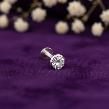 Trendy Silver Stud Nose Pins