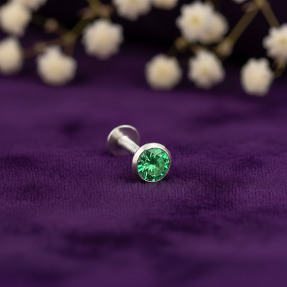 Trendy Silver Stud Nose Pins