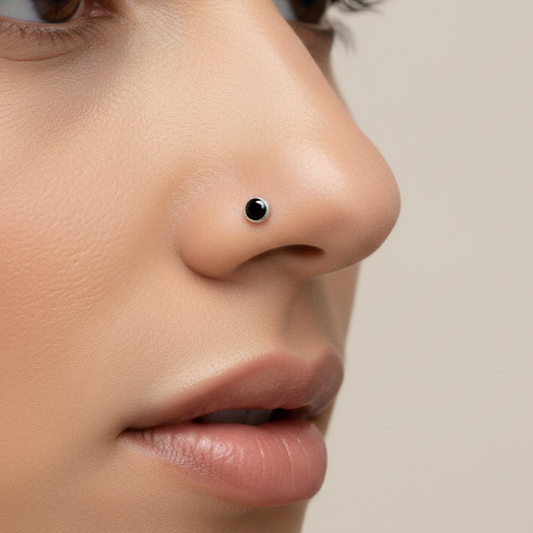 Trendy Silver Stud Nose Pins