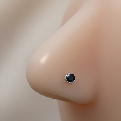 Trendy Silver Stud Nose Pins