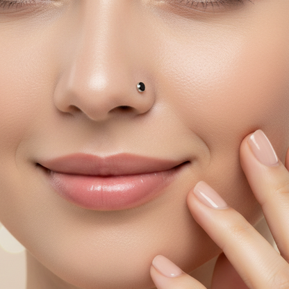 Trendy Silver Stud Nose Pins