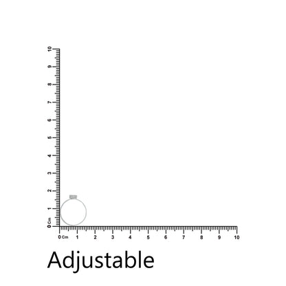 Silver Toe Rings Square Stone Design for Women & Girls