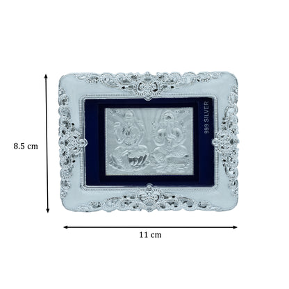 999 Silver Lakshmi Ganesh Decorative Frame