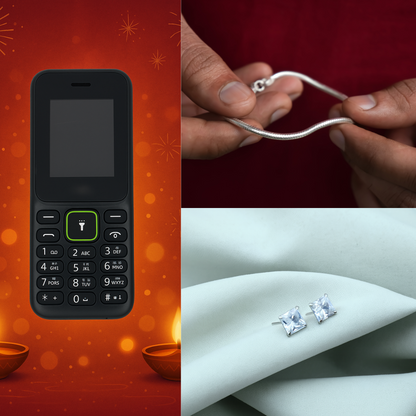 Premium Silver Bracelet (Special Offer Phone and Earring free)