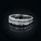 Vintage Baguette Diamond Half Eternity Ring for Women