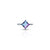 Sterling Silver Square Synthetic Alexandrite Ring for Girls