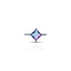 Sterling Silver Square Synthetic Alexandrite Ring for Girls