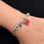 Sterling Silver Red Swan Design Bracelet for Boys