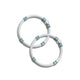 Silver Exclusive Blue &amp; Yellow Looped Baby Kada