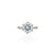 Silver Zircon Studded Grace Ring