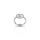 Charming Sterling Silver Ring for Girls with 'Love In My Heart' Design