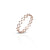 Elegant Sterling Silver Gold Plated Ring Cum Kada