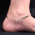 Silver Classical Textured Beads Girls Anklet