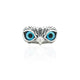 Silver Classic Owl Eyes Ring