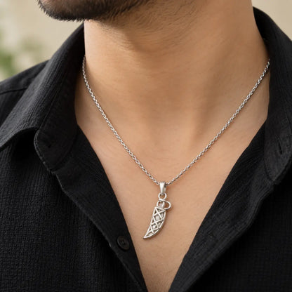 Silver Sword( talwar, chaku ) With Sheath Pendant